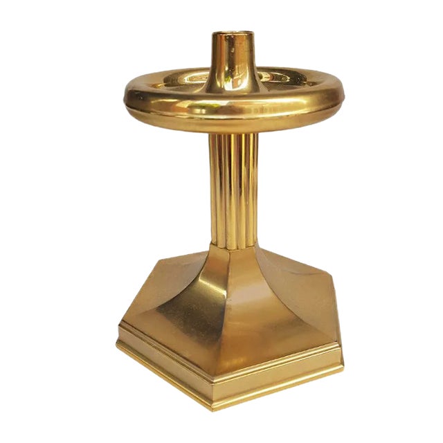 Brass Candle Holder, 1970s For Sale