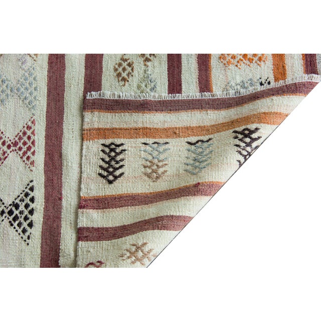 Tribal Vintage Turkish Konya Kilim Rug For Sale - Image 3 of 14
