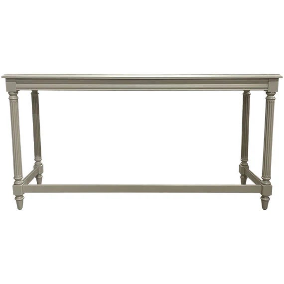 Understated and refined, this cream console table brings quiet sophistication to any space. Its streamlined silhouette and...