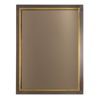 Mid-Century Belgian Mirror in Copper and Fumé Glass from Belgo Chrome, 1980s For Sale