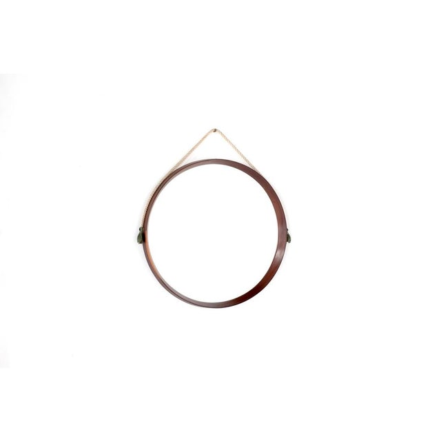 1960s Vintage Wooden Mirror, Italy, 1960s For Sale - Image 5 of 13