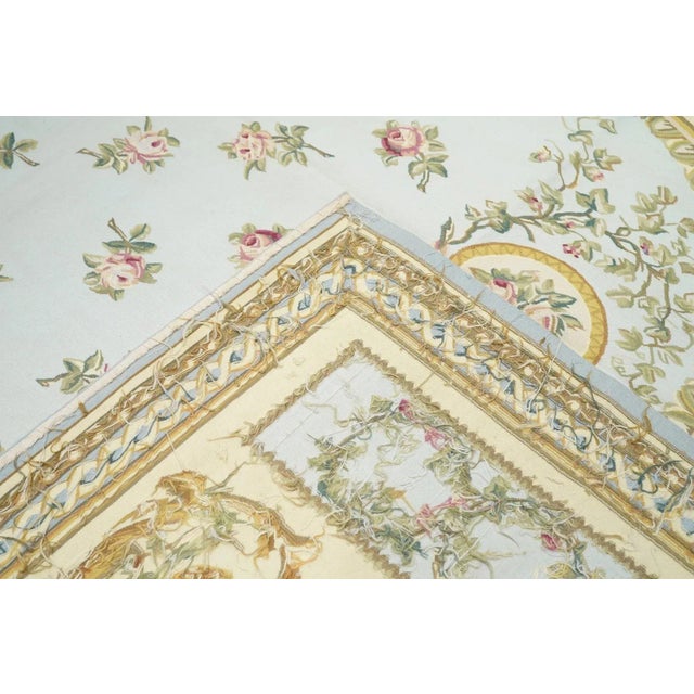 Textile Aubusson Rug 7'9'' X 9'11'' For Sale - Image 7 of 7