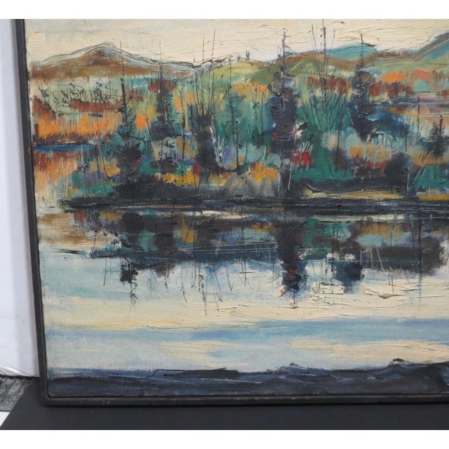 Paul Emile Genest Expressionist Landscape For Sale - Image 4 of 10