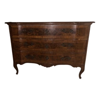 Antique Chest of 3 Drawers with Wavy Front, 1800 For Sale