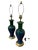 Mid-Century Modern 1960s Mid-Century Modern Royal Haeger Green/Blue Drip Lamps - Set of 2 - Working! For Sale - Image 3 of 7