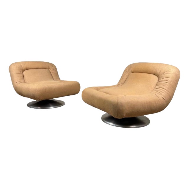 Mid-Century Modern Italian Lounge Armchairs, 1960s, Set of 2 For Sale