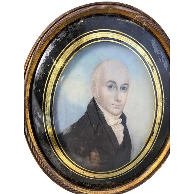 Wooden-Framed Painting of an English Gentleman, 18th Century For Sale - Image 4 of 7