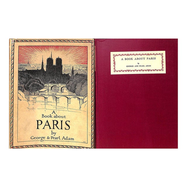 "A Book About Paris" Book 1920 Adam, George & Pearl For Sale