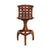 California Craft Arthur Espenet Carpenter Three Leg Counter Stool in Walnut Features original woven leather slung seat...