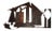 Brutalist House Wall Sculpture For Sale