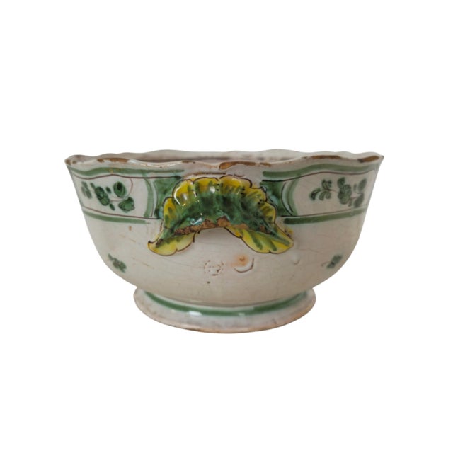 Ceramic Covered Majolica Tureen with Fruit Finial, Cerreto / Naples, 1780 For Sale - Image 7 of 11