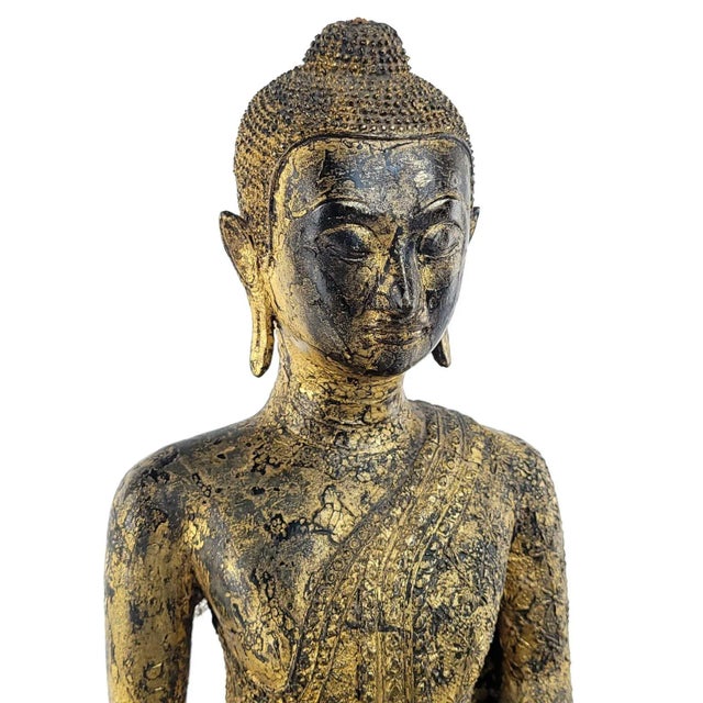 Mid 20th Century Tourist Bronze Buddha, Probably Vintage For Sale - Image 5 of 11