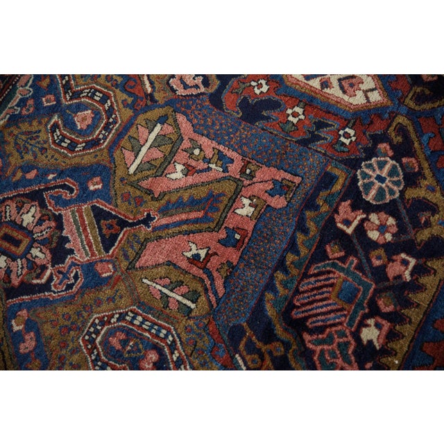 Red Vintage Heriz Carpet - 7'5" X 10'4" For Sale - Image 8 of 13