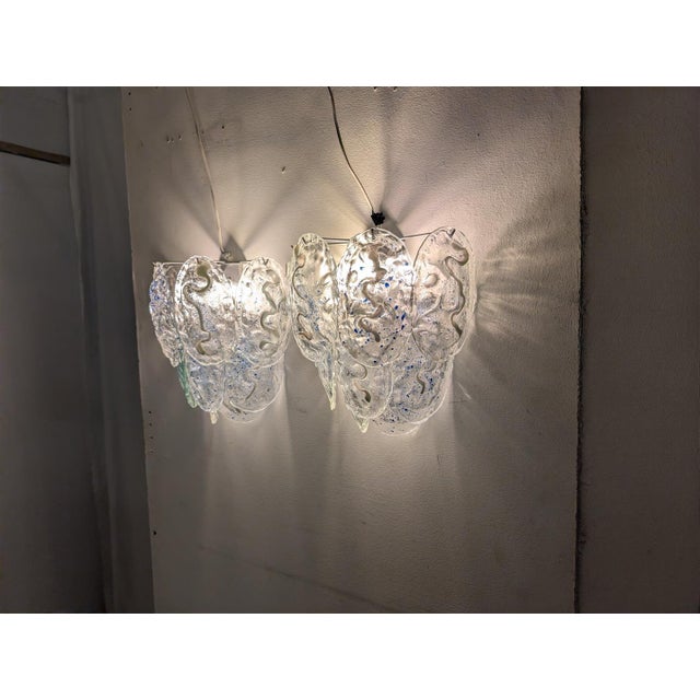 Wall Lamps with Murano Glass Stems, 1970s, Set of 2 For Sale - Image 9 of 10