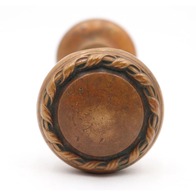 Antique French Renaissance brass entry door knobs made by Lockwood in the 1914 catalog. It is part of the M-18020 Tours...