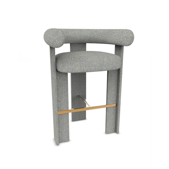 Contemporary Modern Cassette Bar Chair in Safire 12 by Alter Ego For Sale - Image 3 of 7