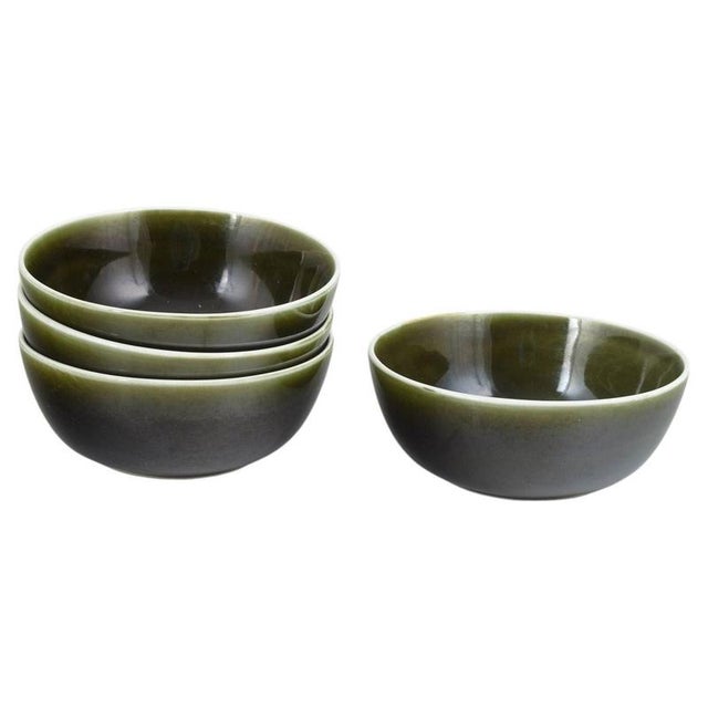1960s Vardag Bowls by in Stoneware Stig Lindberg for Gustavsberg, 1960s, Set of 4 For Sale - Image 5 of 5