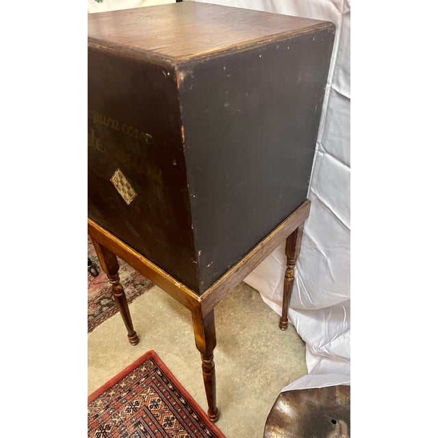 Antique 1930s German Gutermann Haberdashery Thread Cabinet on Raised Stand For Sale - Image 10 of 14