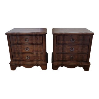 Macy's Wooden Nightstands - Set of 2 For Sale
