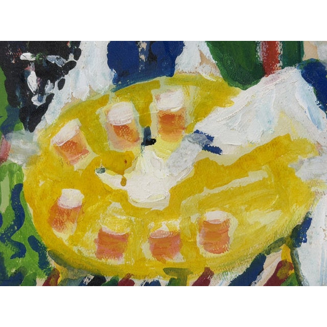 Mohamed Hamri Moroccan Modernist Folk Art Painting, the Unique Singer, 1977 For Sale - Image 14 of 18