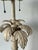 Vintage Punch Cut Metal Palm Lamp For Sale - Image 11 of 12