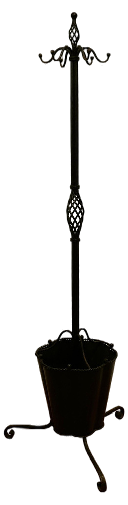 Vintage Hall Stand in Wrought Iron, 1960