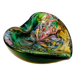 Vintage Ashtray in Murano Glass by Dino Martens, 1950s For Sale