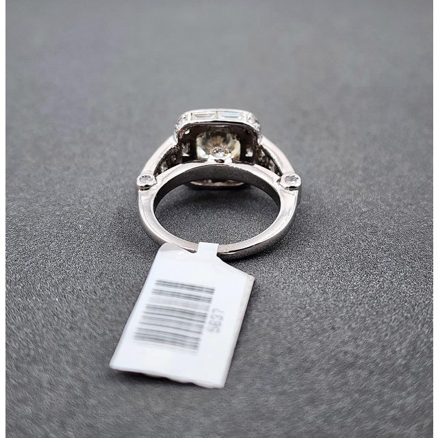 Metal 2.00 Ct Diamond Engagement Ring Size 5.5 For Sale - Image 7 of 9