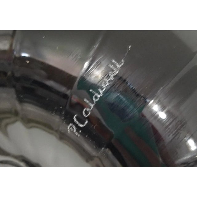 Black 1960s Large Pilgrim Glass Black & White Satchel Art Glass Vase For Sale - Image 8 of 10