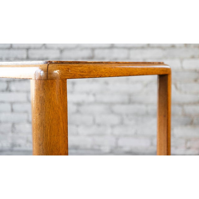 Mid-Century Modern Vintage Edward Wormley for Dunbar Amber Side Tables - A Pair For Sale - Image 3 of 17