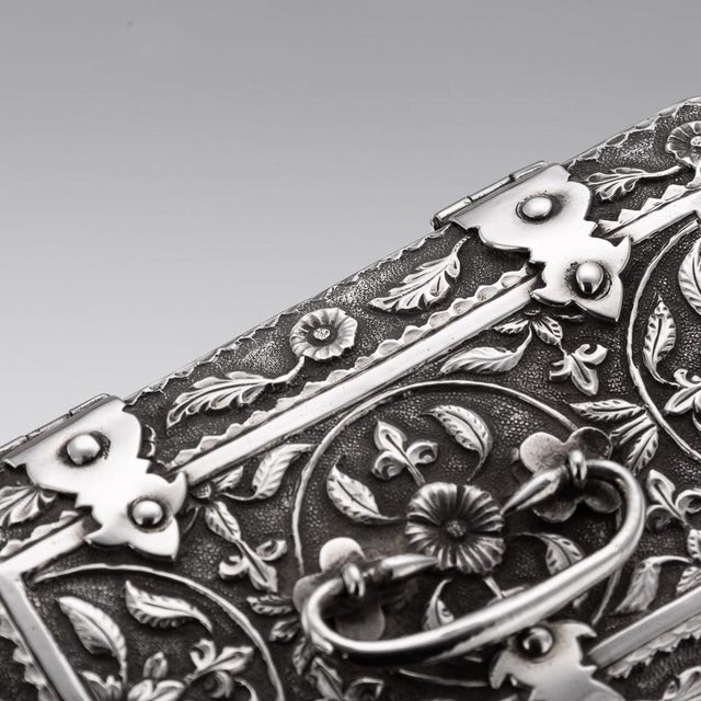 Antique Indian Madras Silver Casket, 1890 For Sale - Image 18 of 18