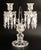 BACCARAT France Crystal Bambous Tors 2-Light Candelabra Lustre, Signed Excellent condition with no chips or cracks. 12...