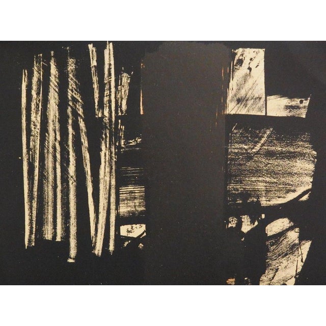 Modern Pierre Soulages, Lithograph No. 9, Lithograph For Sale - Image 3 of 6