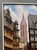 Emil Ross, the View of the Cathedral in Frankfurt Am Main from the Market, 1946, Oil on Canvas, Framed For Sale - Image 4 of 9