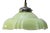 French Green Opaline Glass Pendant Lamp For Sale
