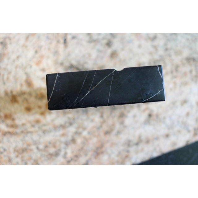 1970s 1970s Black and White Marble Ashtray For Sale - Image 5 of 9