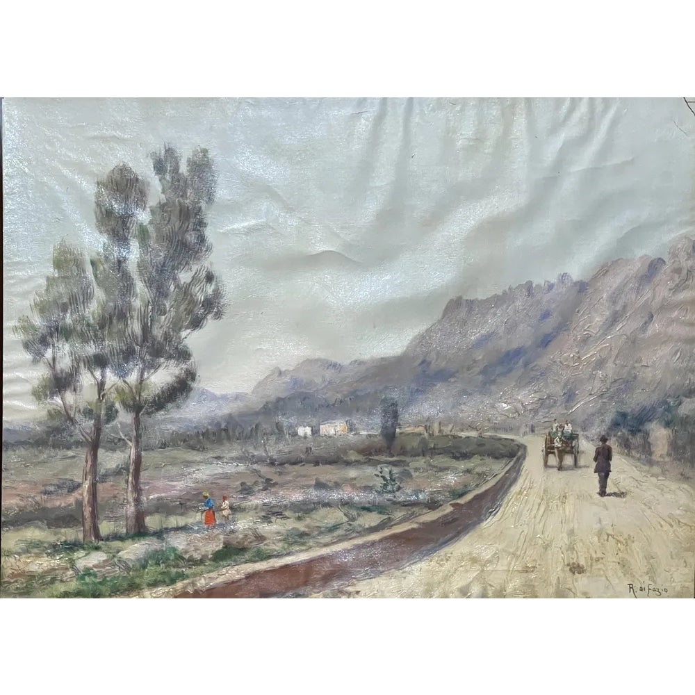 Rosario Di Fazio, Sicilian Landscape, 20th Century, Oil on Canvas ...