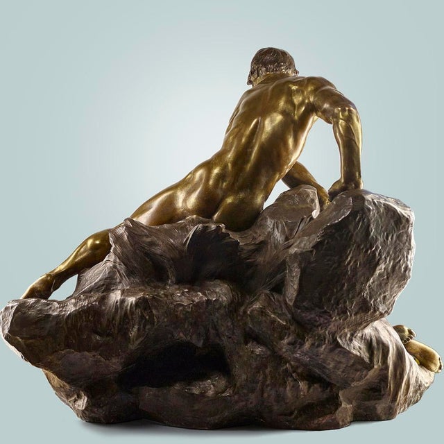 Metal Thiebaut Frère, Nude Spring, 1890s, Bronze For Sale - Image 7 of 10