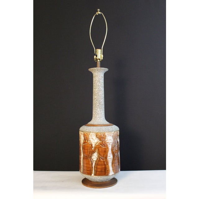 1960s Mid 20Th Century Aldo Londi Influence Table Lamp For Sale - Image 5 of 17