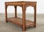 Vintage Rattan and Bamboo console or sofa table with glass top. Nice medium size perfect for an entryway or to break up a...