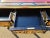 Antique-Style French Writing Desk – Boulle Design With Burgundy Leather Top For Sale - Image 12 of 12