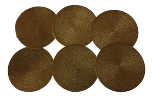 Gold Beaded Placemats - Set of 6
