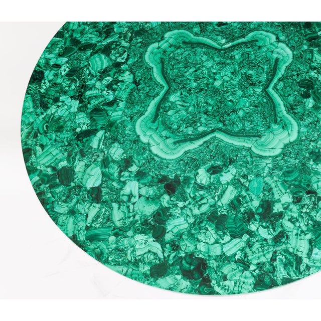 Wood Antique Malachite and Walnut Patinated Ebonised Giltwood Coffee Table 20th C For Sale - Image 7 of 18