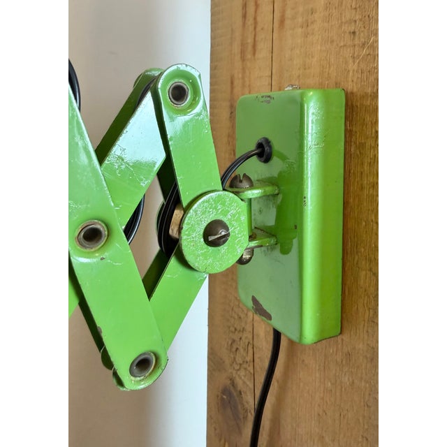 1960s Vintage Industrial German Scissor Wall Lamp from Kaiser Leuchten, 1960s For Sale - Image 5 of 18