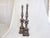 Baroque 18th Century Italian Silver-Leaf Wooden Candlesticks - A Pair For Sale - Image 3 of 5