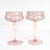 Mid-Century Modern Pair of Venetian / Salviati Murano Glass Latticino Toasting Champagne Glasses For Sale - Image 3 of 15