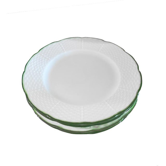 Set of 10 Villandry Basketweave Dinner and Salad Plates by Raynaud, 1990s For Sale In Los Angeles - Image 6 of 6