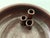 Hand Crafted and Signed Glazed Ceramic Ikebana Flower Bowl For Sale - Image 4 of 10