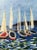 Late 20th-Century Giclée Signed Print on Canvas of Sailboats on Lake Geneva For Sale - Image 11 of 12