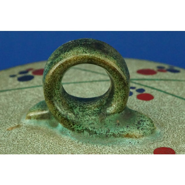 20th Century Futurist Glazed Ceramic Box by the Carstens Tönnieshof Factory, Germany, 1950s For Sale - Image 10 of 18